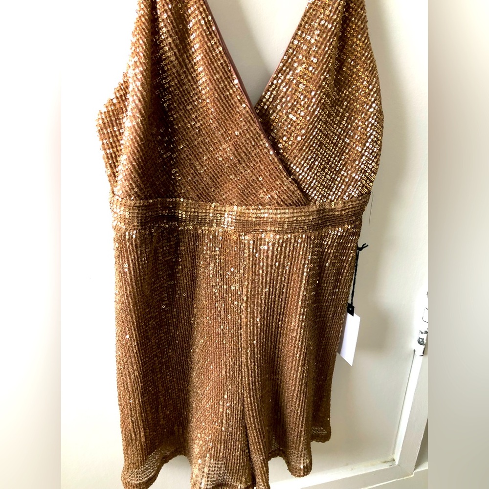 Sabrina Bronze Sequin Romper
ASTR the Label